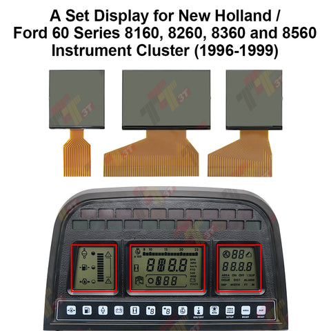 A Set Display for New Holland / Ford PowerStar 40, 60 Gemini, TM / TS, TN / TN-A, Fiat M-Series and Case IH MXM Instrument Cluster