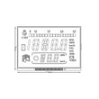 Middle Display for New Holland / Ford PowerStar 40, 60 Gemini, TM / TS, TN / TN-A, Fiat M-Series and Case IH MXM Instrument Cluster