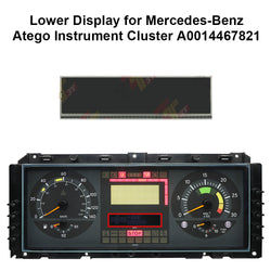 Lower Display for Mercedes-Benz Atego Axor 1933 1938 1944 O500RS Instrument Cluster