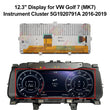 12.3" Display for VW Colf 7, Tiguan MK2, Passat B8, Skoda Octavia Mk3 Instrument Cluster