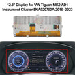 12.3" Display for VW Colf 7, Tiguan MK2, Passat B8, Skoda Octavia Mk3 Instrument Cluster