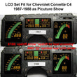 For 1987-1988 Chevrolet Corvette C4 Digital Instrument Cluster LCD Set