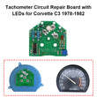 Tachometer Circuit Repair Board with LEDs for Corvette C3 1978-1982