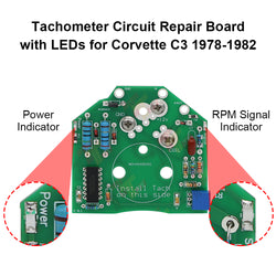 Tachometer Circuit Repair Board with LEDs for Corvette C3 1978-1982