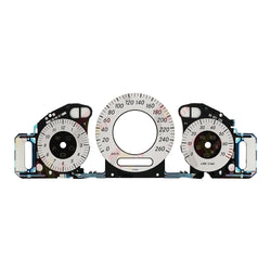 Gauge Face Overlay for Mercedes W211 W209 C219 Instrument Cluster 260KM/H White