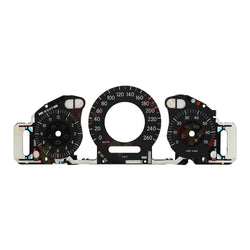 Gauge Face Overlay for Mercedes W211 W209 C219 Instrument Cluster 260KM/H Black
