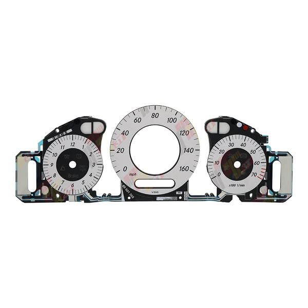 Gauge Face Overlay for Mercedes W211 W209 C219 Instrument Cluster 160MPH White