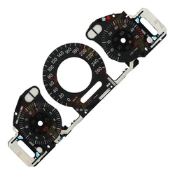 Gauge Face Overlay for Mercedes W211 W209 C219 Instrument Cluster 260KM/H Black