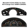 Mercedes S-Class W220, CL-Class W215 Gauge Face 160MPH 260KM/H