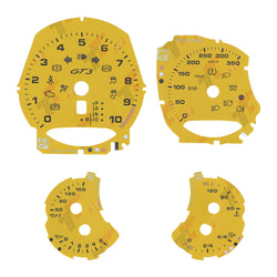 Gauge Face for Porsche Carrera 991/Cayenne 958/Panamera 970 GT3 350KM/H Yellow