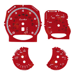 Gauge Face for Porsche911 Carrera 991/Cayenne 958/Panamera 970 Turbo 250KM/H Red