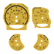 Gauge Face for Porsche Carrera 991/Cayenne 958/Panamera 970 Turbo 250KM/H Yellow