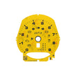 Gauge Face for Porsche Carrera 991/Cayenne 958/Panamera 970 GT3 330KM/H Yellow