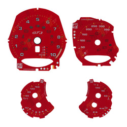 Gauge Face for Porsche 911 Carrera 991/Cayenne 958/Panamera 970 GT3 350KM/H Red