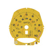 Gauge Face for Porsche Carrera 991/Cayenne 958/Panamera 970 GT3 350KM/H Yellow