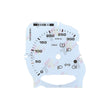 Gauge Face for Porsche Carrera 991/Cayenne 958/Panamera 970 Turbo 300KM/H White