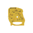 Gauge Face for Porsche Carrera 991/Cayenne 958/Panamera 970 Turbo 250KM/H Yellow