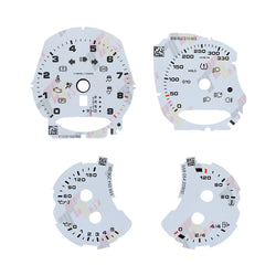 Gauge Face for Porsche 911 Carrera 991/Cayenne 958/Panamera 970 330KM/H White
