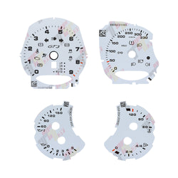 Gauge Face for Porsche Carrera 991/Cayenne 958/Panamera 970 GT3 330KM/H White