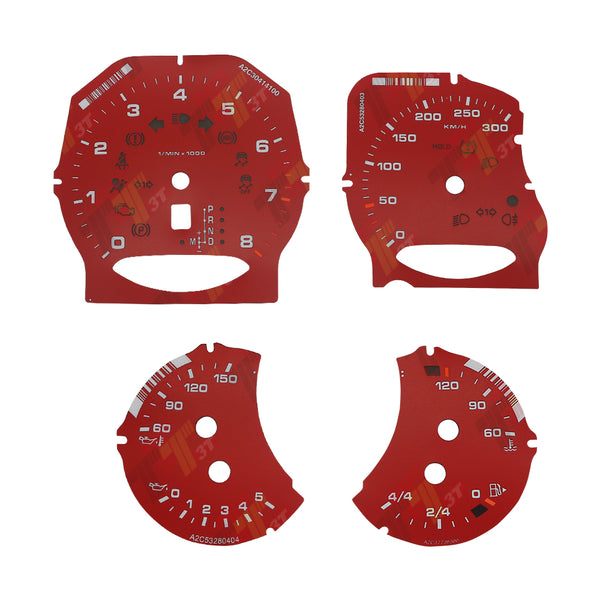 Gauge Face for Porsche 911 Carrera 991/Cayenne 958/Panamera 970 300KM/H Red