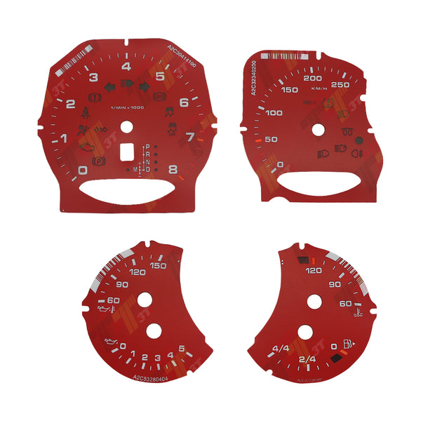 Gauge Face for Porsche 911 Carrera 991/Cayenne 958/Panamera 970 250KM/H Red