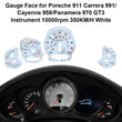 Gauge Face for Porsche Carrera 991/Cayenne 958/Panamera 970 GT3 350KM/H White