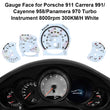 Gauge Face for Porsche Carrera 991/Cayenne 958/Panamera 970 Turbo 300KM/H White