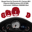 Gauge Face for Porsche Carrera 991/Cayenne 958/Panamera 970 GT3RS 350KM/H Red