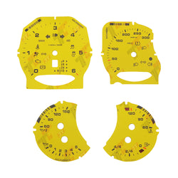 Gauge Face for Porsche 911 Carrera 991/Cayenne 958/Panamera 970 300KM/H Yellow