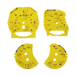 Gauge Face for Porsche 911 Carrera 991/Cayenne 958/Panamera 970 250KM/H Yellow