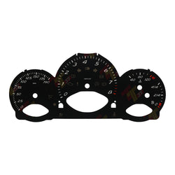 Gauge Face for Porsche 987 Cayman Boxster Instrument 190MPH, 8000rpm Black