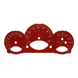 Gauge Face for Porsche 987 Cayman/Boxster Instrument Cluster 190MPH, 8000rpm Red