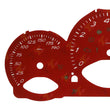 Gauge Face for Porsche 987 Cayman/Boxster Instrument Cluster 190MPH, 8000rpm Red