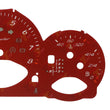 Gauge Face for Porsche 987 Cayman Boxster Spyder Instrument 300KM/H, 8000rpm Red