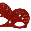 Gauge Face for Porsche 987 Cayman/Boxster Instrument Cluster 190MPH, 8000rpm Red