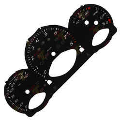 Gauge Face for Porsche 987 Cayman Boxster Instrument 190MPH, 8000rpm Black