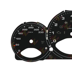 For Porsche 987.2 Boxster 987 C2 Cayman Instrument Cluster Gauge face 330KM/H