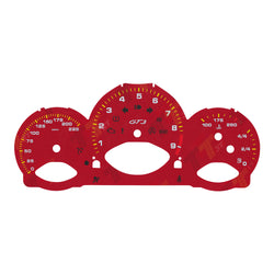 Gauge Face for Porsche 987 Cayman/Boxster Instrument Cluster 225MPH, 9000rpm Red