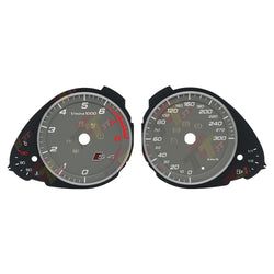 Gauge Face for Audi A4 S4 Magneti Marelli Instrument Cluster Color Grey 300KM/H