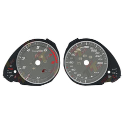 Gauge Face for Audi A5 S5 Magneti Marelli Instrument Cluster Grey 300KM/H