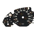 Gauge Face Overlay for BMW E38 E39 E53 X5 Instrument Cluster 240KM/H Color Black