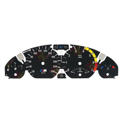 For BMW E46 323Ci 325Ci 328Ci 330Ci 3M Instrument Gauge Face 300KM/H