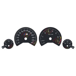 Gauge Face Overlay for BMW F30 F31 F34 F32 F33 F36 3M Instrument Cluster 260KM/H