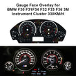 Gauge Face Overlay for BMW F30 F31 F34 F32 F33 F36 3M Instrument Cluster 330KM/H
