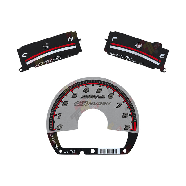 Gauge Face for Honda Civic EX, EX-L, LX, LX-S, DX, DX-VP, Hybrid, SI MUGEN Style