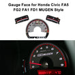 Gauge Face for Honda Civic FA5 FG2 FA1 FD1 MUGEN Style