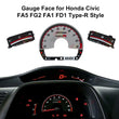 Gauge Face for Honda Civic EX, EX-L, LX, LX-S, DX, DX-VP, Hybrid Type-R Style