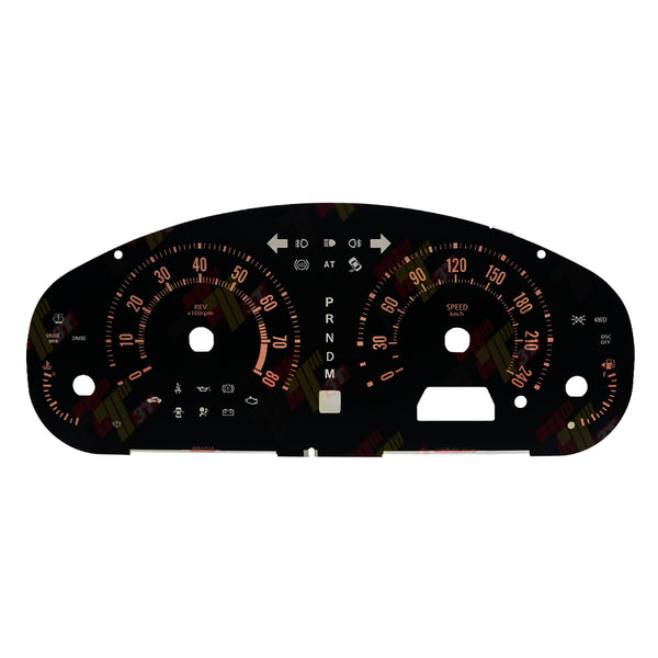 Gauge face for Mazda 6 Instrument Cluster 240KM/H, with Orange Scale
