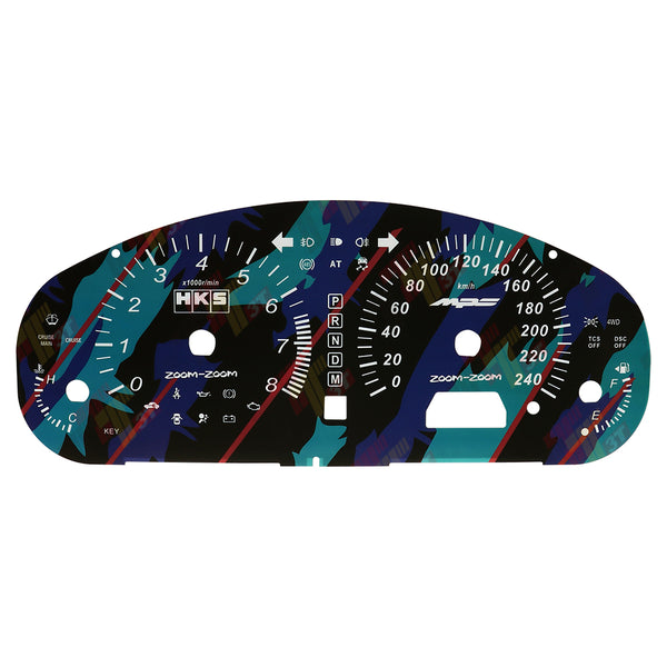 Gauge Face for Mazda 6 ZOOM-ZOOM HKS+MPS Instrument Cluster 240KM/H