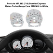 Porsche 981 982 (718) Boxster / Cayman / Macan Turbo Gauge Face 280KM/H in White